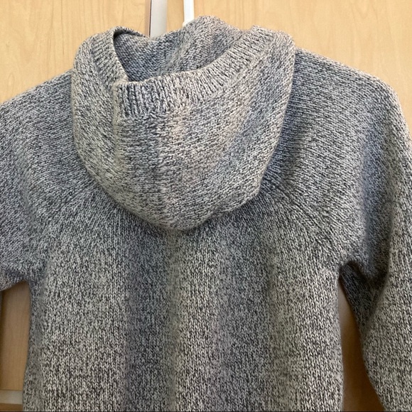 JOSEPH Mouline hooded mélange wool sweater XS - Picture 4 of 10